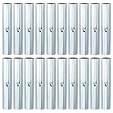BENECREAT 24 Stück Zeltstangenverbinder Für Campingzelte Reparaturhülse Für Gemeinsame Zeltstangen Metallrohre als Ersatz Für Outdoor Camping Wanderzelte Pavillons Stützrahmen Reparaturset (13mm)