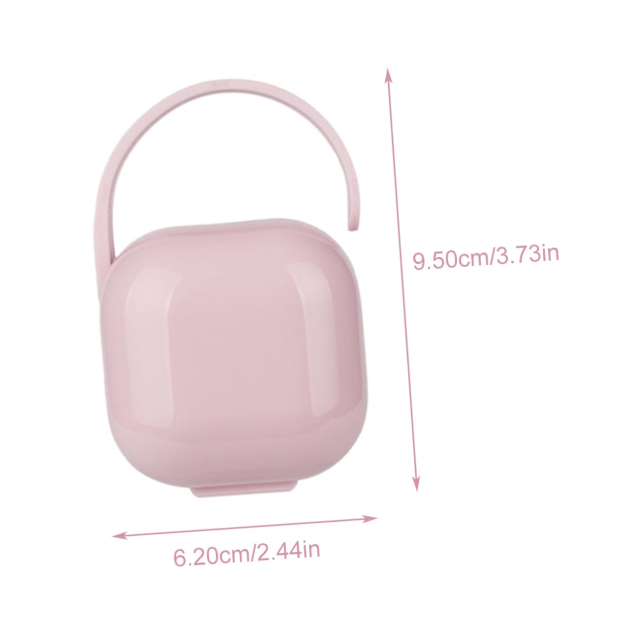 Toyvian Accessories 4pcs Box Portable Soother Case Clip Holder Storage Box Holder Baby Care