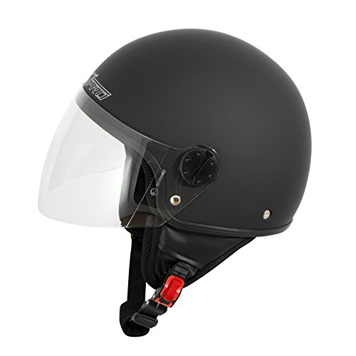 A-Pro Casco Jet Demi Scooter Moto Omologato ECE 22...