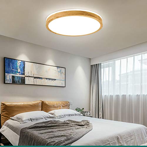 Plafoniere Per Camera Da Letto E Soggiorno In Legno - Foto 5