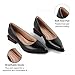 Chunky Heel Womens Pumps Stylish Pointed Toe Pumps Shoes for Women Comfortable Low Heels Fashionable Dress Shoe for Office Walking Matte Black Size 7