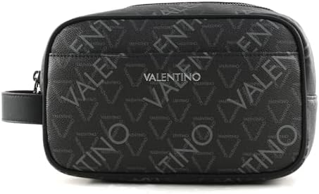 VALENTINO Neceser Zefir Soft Cosmetic Case Nero/Multicolor Gris O...
