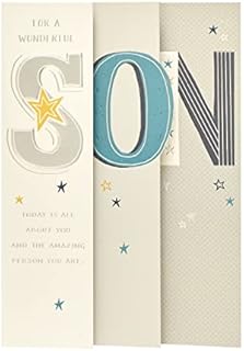 Son Birthday Card - Birthday Cards for Him - Contemporary Son Card