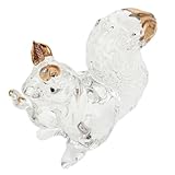 Conception animale charmante : avec une jolie décoration de table en forme d'écureuil, cette sculpture d'écureuil animal simulé apporte une touche délicieuse à n'importe quelle pièce, parfaite pour les coins enfants ou les espaces de vie d'automne confortables, ornement en verre d'automne, presse-papier animal d'automne