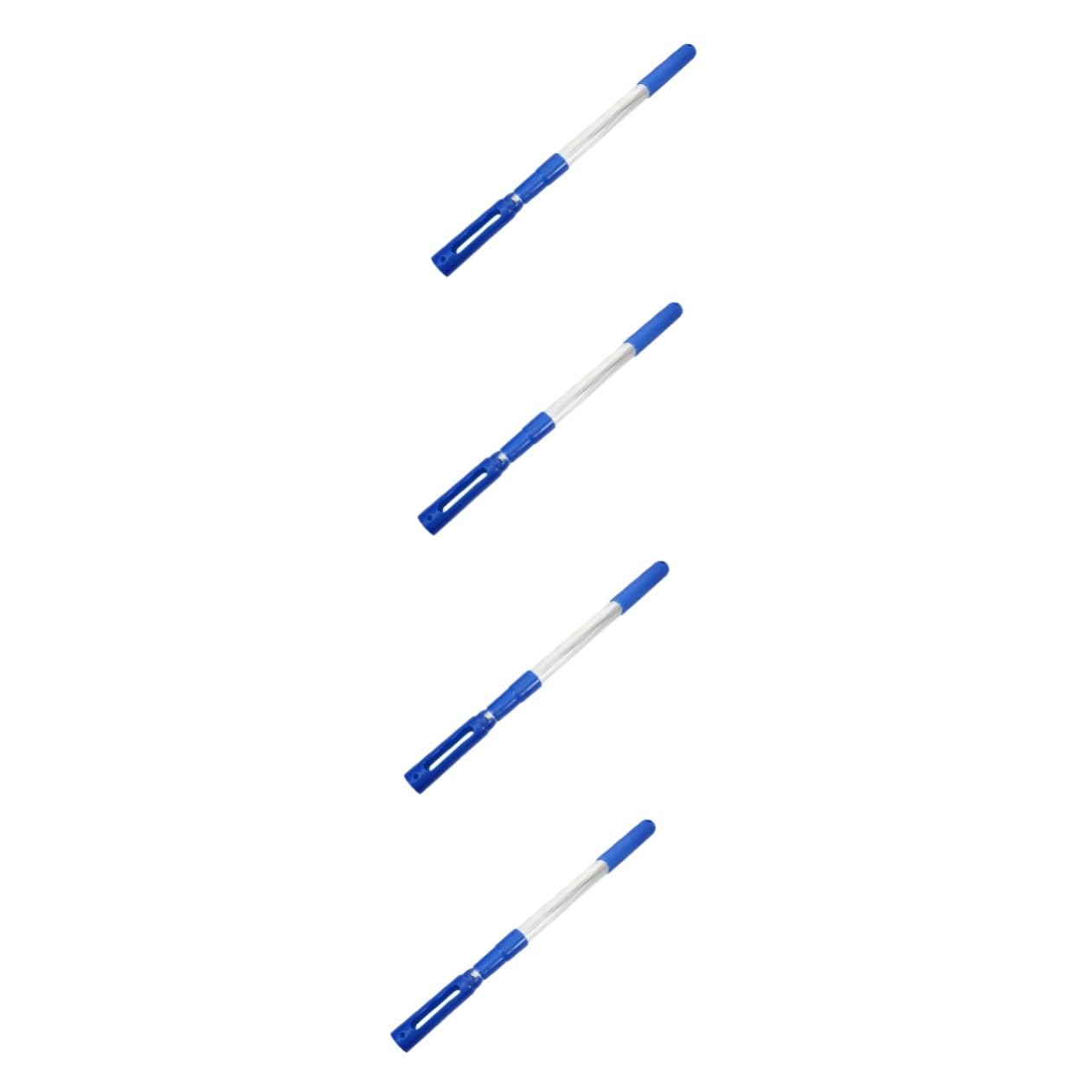ibasenice 4 Piezas Pole De Limpieza De Piscinas Limpieza Junto a La Piscina Poste De Piscina Telescópico Red De Piscina con Poste Escombros Atrapar Versátil Polos Ampliable Neto Aluminio