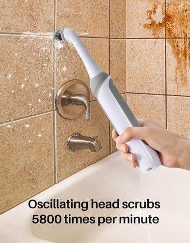 Image of kHelfer Cordless Spin Scrubber, Electric Grout Brush with Multi-Brush Heads