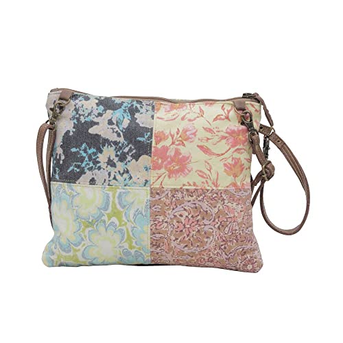 Myra Bag Western Leather Crossbody Bag for Women - Upcycled Canvas Shoulder Bag Le Piccolo3