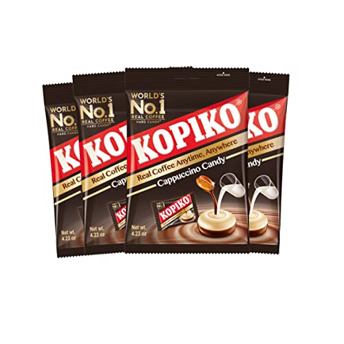 4 Packs Kopiko Cappuccino Candy 4.23 Oz. #TOP14
