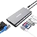 Produktbild Azdome 8 in 1 Aluminium USB C Hub mit 4K HDMI, 1080P VGA, RJ45, 2 USB 3.0 Ports, Type C PD, 3.5mm Audio, SD Kartenleser USB 3.0 Hub für MacBook, Chromebook, Matebook, mehr Type C Geräte(JF18)
