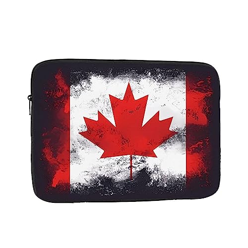 Canadian Flag Laptop Sleeve Case 17 Inch Suitable For Notebook Computer Tablet Traveling Carrying Simple Case