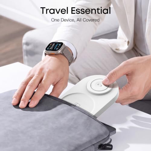 Foldable 3 in 1 Wireless Charging Station for Apple Magsafe Charger Stand - image 6