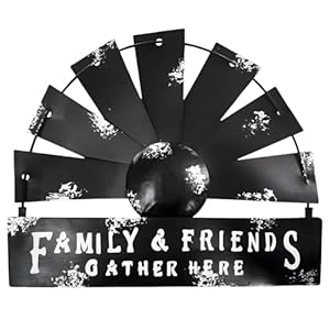   Fleecy-day-Metal-Windmill-Wall-Decor-Rustic-Farmhouse-Wall-Decor-Galvanized-Iron-Art-Hanging-Wall-Decoration-Home-Sculpture-Art-Decor-for-Kitchen-Living-Room-Bedroom-Semicircle-Black
