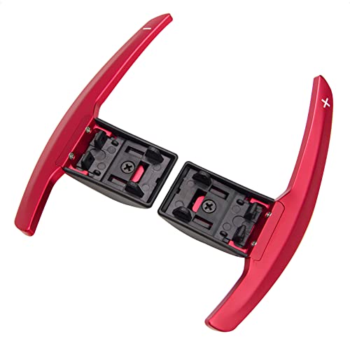 SK CUSTOM Steering Wheel Aluminum Alloy Paddle Shifter Red compatible with BMW F02 F06 F10 F11 F12 F15 F20 F21 F23 F26 F30 F31 F34 F36 F80 F82 M2 M3 M4 M5 M6 X6 I3 I8
