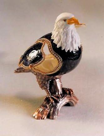 Faberge Eagle Style Egg-(goose Egg)fly High and Proud-