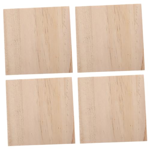 MERRYHAPY 4pcs Wooden Flowerpot Insulated Wooden Cup Mats for and Versatile Cup Pads for Tea Room and Garden Use