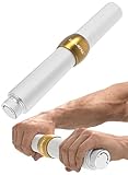 GOULIKFUL Forearm Strengthener, Aluminum Alloy Forearm Exerciser & Wrist Trainer, Portable Grip Strength Trainer with Adjustable Resistance Knob for Home Gym Sports Man Women
