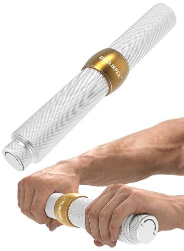 GOULIKFUL Forearm Strengthener, Aluminum Alloy Forearm Exerciser & Wrist Trainer,