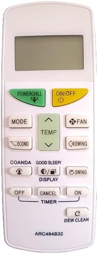TMQ Air Conditioner Remote Compatible with Daikin Split AC Remote Control [ Daikin AC Remote Control ] [ AC-132 ARC484B32]