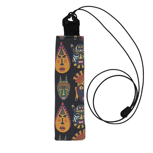 Plan B, Beschermhoes voor Elektronische Sigaret/Vape Pen 2,50 cm Diameter, 100 cm Snoer, Veelkleurige Maskers, Unisex, Stof (Afrika) - Afbeelding 3