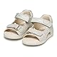 Geox Baby-Mädchen B MACCHIA Gir Sandal, White/Silver, 22 EU