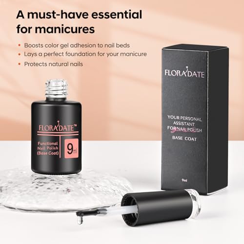 Base Coat Clear No-Wipe 9ml UV/LED Gel Nail Polish miniatura 3