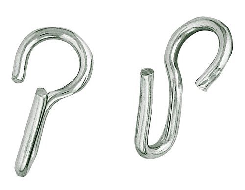 Weaver Leather Curb Chain Hooks - Stainless Steel