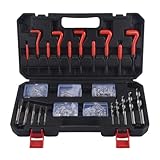 Engine Thread Repair Kit | 131-Piece Rethreading Metal with Storage Case | Thread Restoration Kit for Car,for Hobbyists Mechanics Technicians Professionals Workshop Home