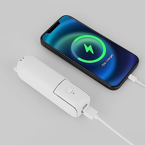 image for Joylifetech Handheld Mini Fan, Portable Foldable Fan with Power Bank, 