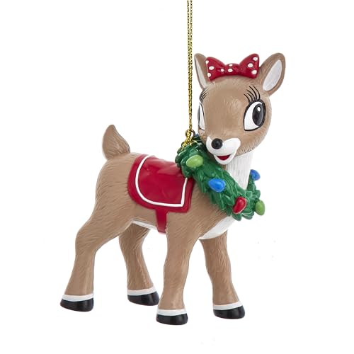 Kurt Adler Rudolph The Red Nose Reindeer® Clarice Ornament, 3