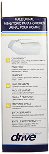 Drive Medical Male Urinal, White #TOP2