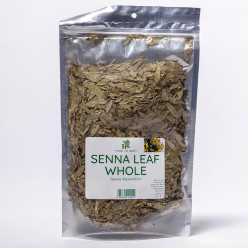 Herb To Body Senna Leaf Whole – 4 oz, Wildcrafted Dried Leaves fo...