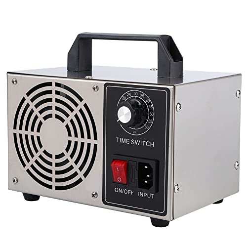 Ozone Generator Air Purifier 20 000mg/h Ozone Machine with timer Function Smoke Smell Remover Odor Eliminator for Home and Car (Silver 20g)