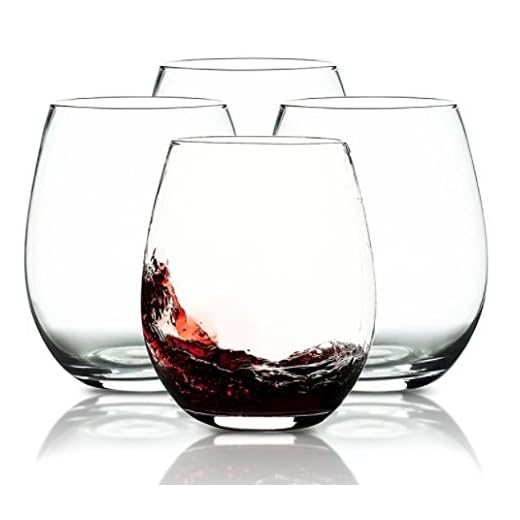 Alamor 4-teiliges ovales transparentes Glas glattes Mousse Mousse kreatives Bauch Joghurt Haushalt Saft Mehrzweckbecher ohne Füße Rotwein – 570 ml