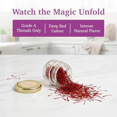 Image of Sattvaya Premium Organic Saffron 1g | 100% Pure Natural Kashmiri Kesar | Chemical-Free, Preservative-Free, Lab-Tested | Rich Aroma & Color | Ideal for Cooking, Milk, Sweets, Skin & Health