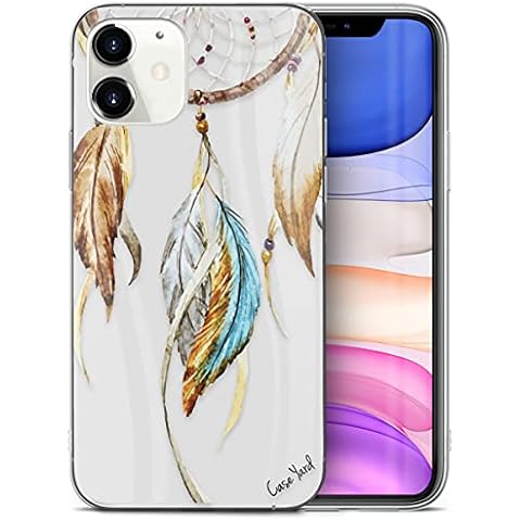 CaseYard Clear Soft & Flexible TPU Case for iPhone 11 - Ultra Low Profile Slim Fit Thin Shockproof Transparent Bumper Protective Cover Drop Protective Case (Watercolor Mandala) Cover