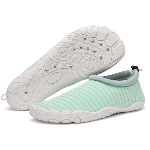 Image of Mishansha Water Shoes Women Wide Toe Quick Dry Aqua Shoes | Adult Swim Shoes Anti-slip Five Finger Barefoot Shoes For Beach Hiking Yoga Reefing Surfing River