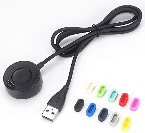CAVN 2 Pack 3.3ft Charger Compatible with Garmin Fenix 7 7S 7X/Vivoactive 4 4s/Epix 2/Fenix 6 6S 6X 5 5S 5X/Forerunner 945/245/935/Instinct/Vivoactive 3 Charger Cable with 10 Pack Dust Plugs