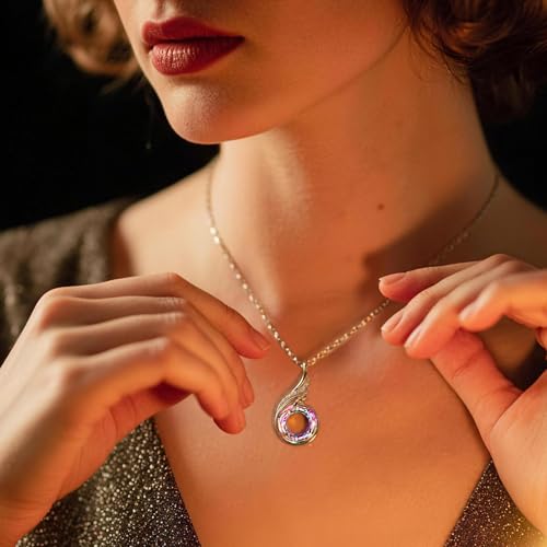 Image of Kate Lynn Rise From the Ashes Phoenix Pendant Necklace for Women | Symbol of Strength & Rebirth, Meaningful Birthday Gift for Women