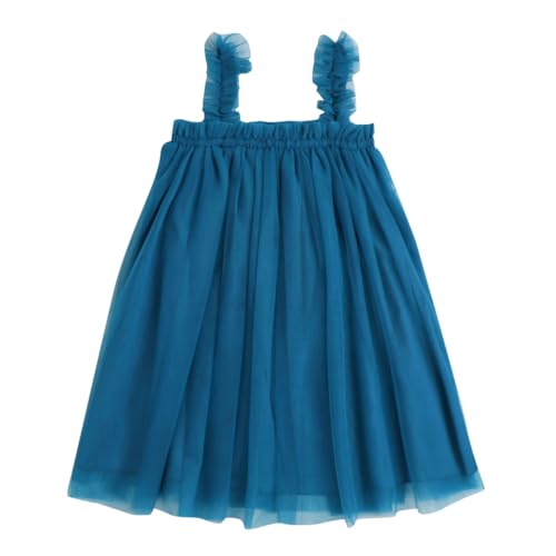 Image of Hopscotch Baby Girls Knee Length Casual Dresses in Turquoise Color