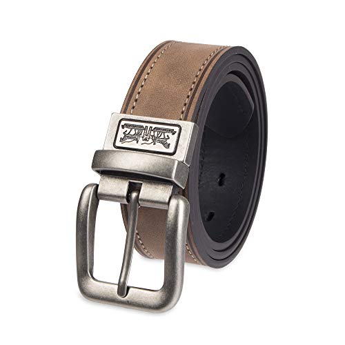 Image of Levi's Leather Men's Levis 40Mm Reversible Belt With Brushed Silver Buckle