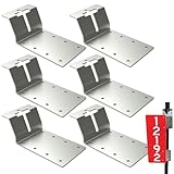 T-Pfosten-Halterung,Stabile Stahlkonstruktion - Halterung Für T-Pfosten,Für Vogelvoliere Garten Landwirtschaft Outdoor Befestigung