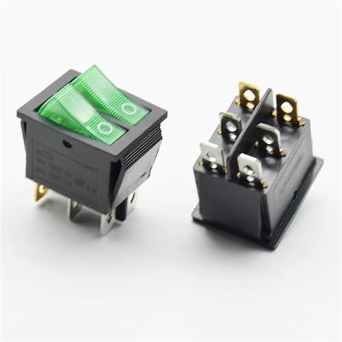 Interruptor KCD8 6PIN para reparar electrodomésticos con fallos de encendido y apagado bipolar 6