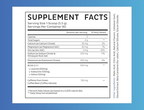 Image of Electrolytes Powder with Caffeine - Enhanced Keto Energy & Hydration Drink Mix - Zero Sugar Electrolyte Powder w BCAAs B-Vitamins Potassium Zinc Magnesium - (90 Servings | Peach Mango)