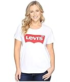 Levi's Women's Plus Size Perfect Tee-Shirt, Batwing White, 4 X