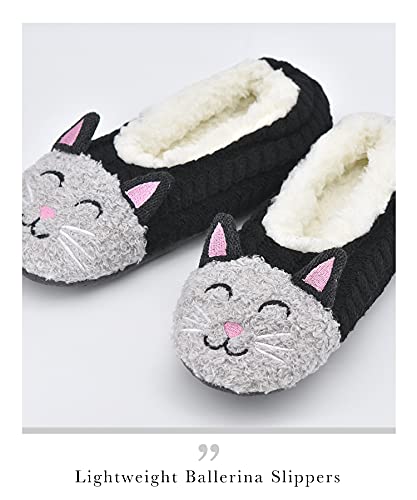 DICUIRD Womens Cute Animal Soft Sole Slipper Socks with Grippers-Fuzzy House Slippers4