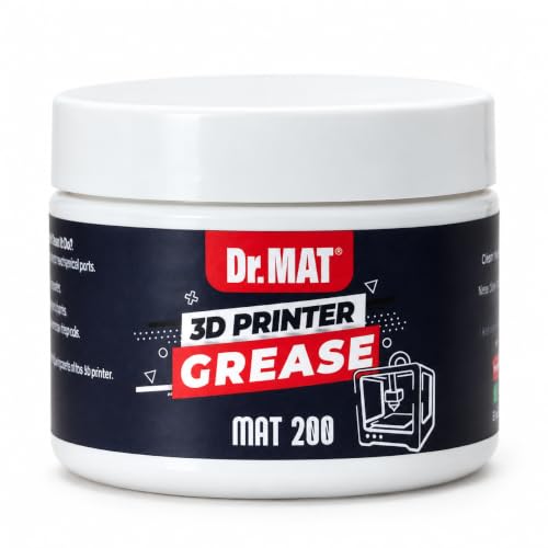Dr.MAT 3D Printer Grease 100g - Silicone Lubricant for Lead Screws, Linear Rails, Bearings & Gears - Plastic Safe Formul