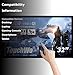 TouchWo 32 inch Capacitive Multi-Touch Screen Industrial Monitor, 16:9 Display 1920 x 1080P, Built-in Speakers, USB, VGA, DVI & HD-MI Ports, Digital Signage Displays and Player for Advertising