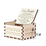 Gootty Music Box Gift for Daughter from Dad, You are My Sunshine, Hand Cran, Wood, Vintage Design,...