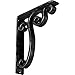 Ekena Millwork BKTM02X10X12TAVASV Metal Bracket, 2" W x 10" D x 12" H, Antiqued Silver