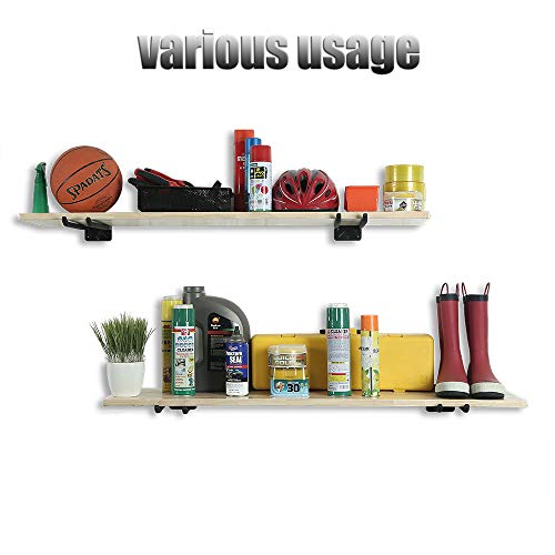Ultrawall Wall Mounted Hanger Garden Tool Storage Organizer, Garage Hooks for Snow Board Hook Tire Rack, 2 Pack